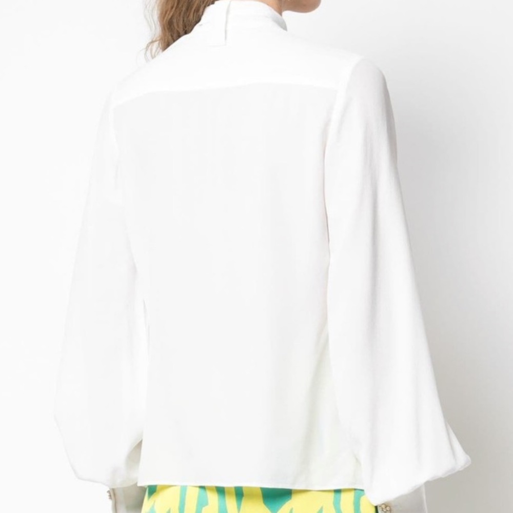 NWT Alexis Silk Blouse (M) - Picture 9 of 10
